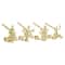 Original MantleClip® Gold Assorted Holiday Icons Stocking Holders, 4ct.
